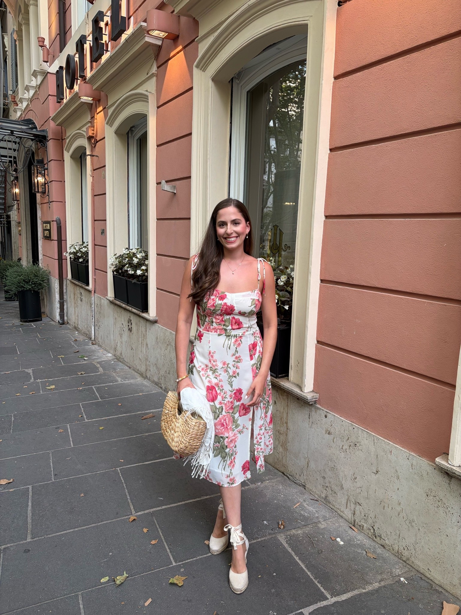 Night 1 in Rome! We had the best dinner ever @collineemiliane 🍝 🍷!!  When I first came to Rome in 2018 (a few months before dating Alex) my family & I went to this restaurant and it was my favorite meal of that trip and definitely the best meal of our time in Rome! Also had to bring out the dress we got engaged in! & obvi paired it with the only wedges to walk miles in on cobblestone streets! 

Reformation, reformation dress, slip dress, espadrilles, espadrille wedges, Soludos, euro summer, Italy, rome, honeymoon

#LTKootd #LTKTravel #LTKWedding
