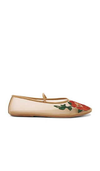 Swan Flower Flat in Natural Multi | Revolve Clothing (Global)