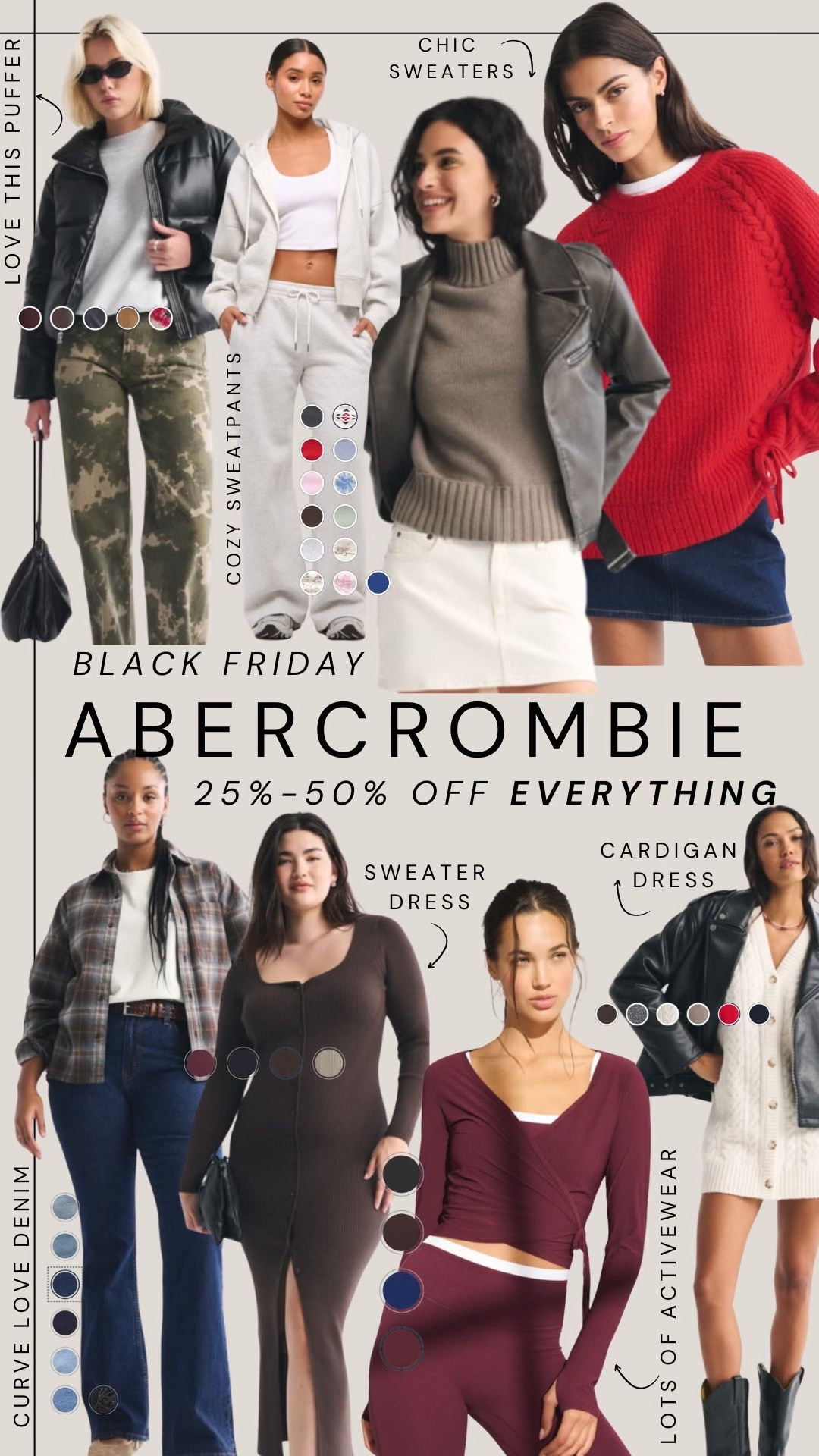 abercrombie black friday sale : 25% to 50% for evening 

#LTKFindsUnder100 #LTKHoliday #LTKCyberWeek