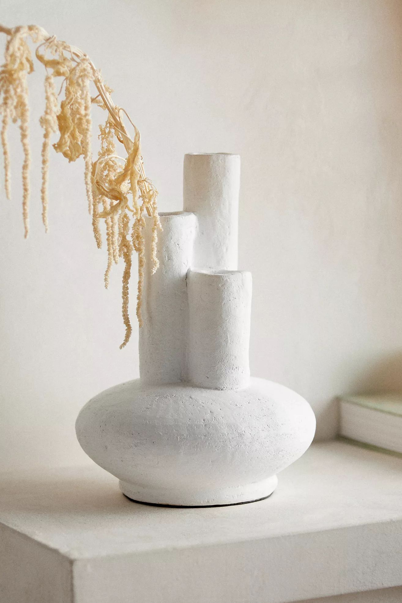Three Cylinder Ceramic Vase | Anthropologie (US)