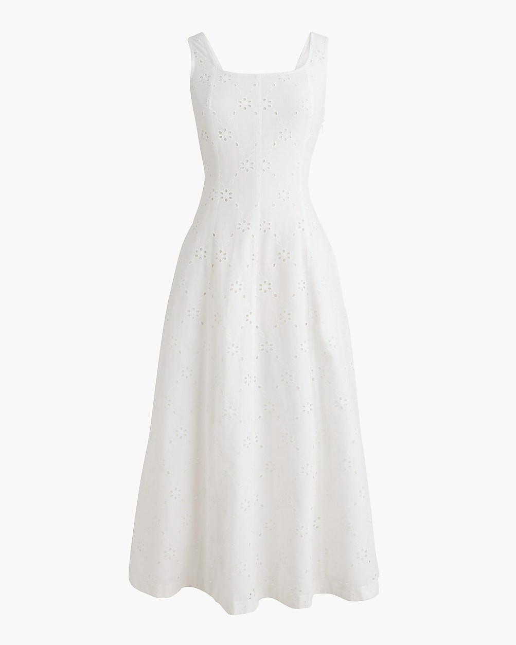 Eyelet embroidered midi dress | J.Crew Factory