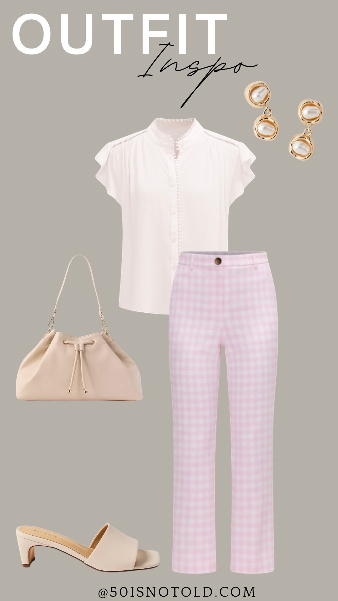 Spring outfit inspo from Ann Taylor! These pink gingham pants are perfect for Spring, but also have a matching tank and blazer for a full look!

#LTKWorkwear #LTKOver40 #LTKootd