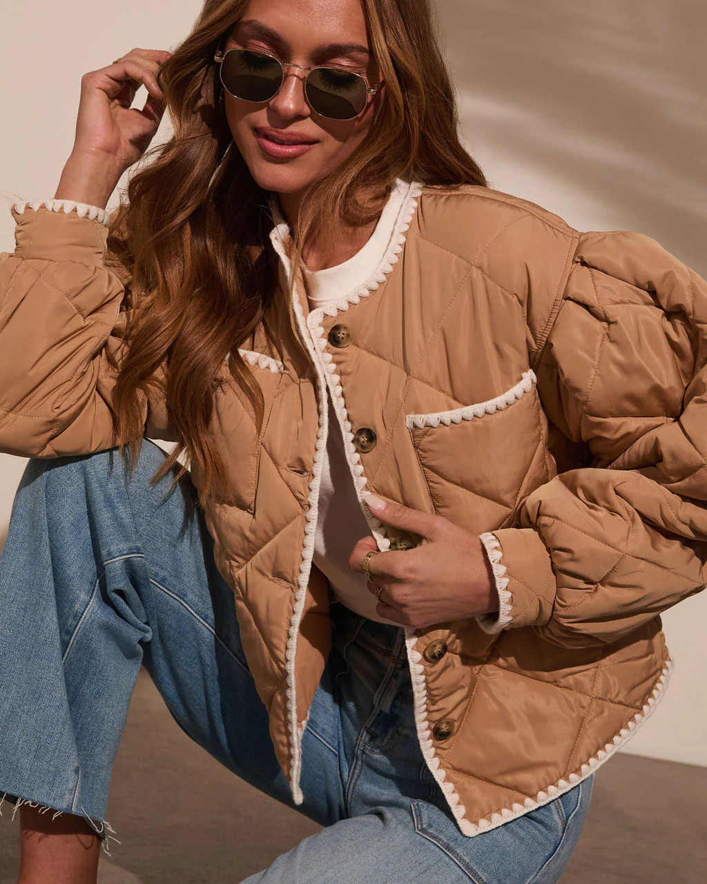 Jocey Quilted Embroidered Jacket | VICI