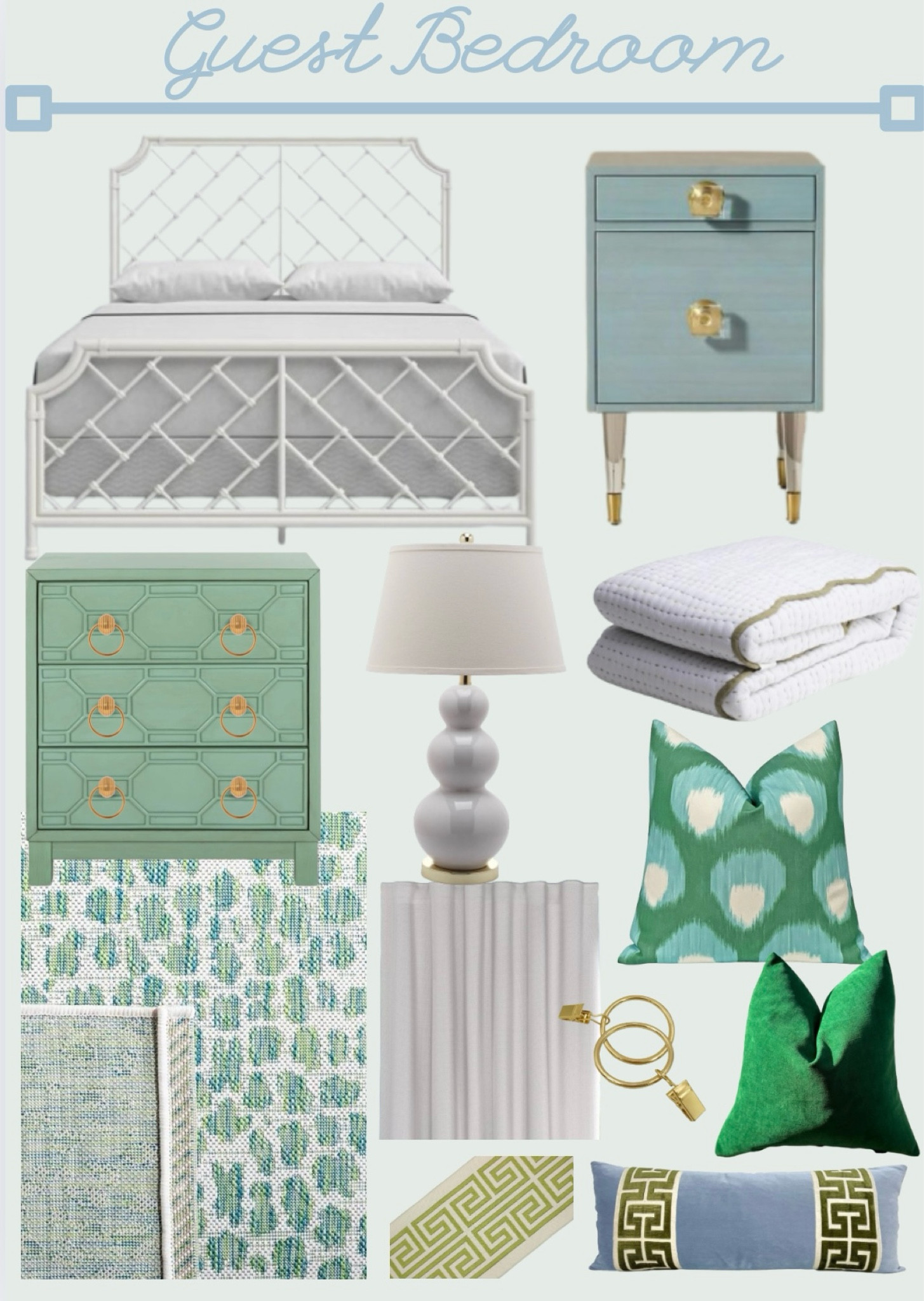Shop my guest bedroom here! #coastal #blueandgreen 

Grandmillennial bedroom
Coastal decor  
Bedroom layout 
Blue and green decor 
Guest bedroom 
Ballard Designs


#LTKSaleAlert #LTKHome