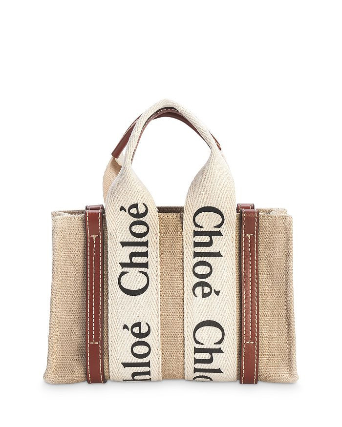 Chlo&eacute; Woody Mini Canvas Tote Handbags - Bloomingdale's | Bloomingdale's (US)