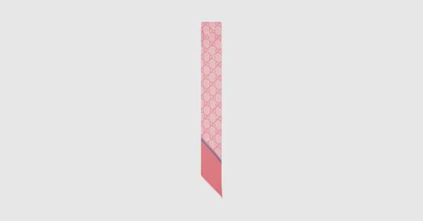 GG print with Horsebit silk neck bow | Gucci (US)