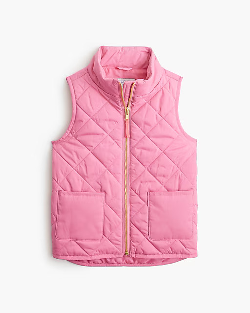 Girls' quilted vest | J.Crew Factory