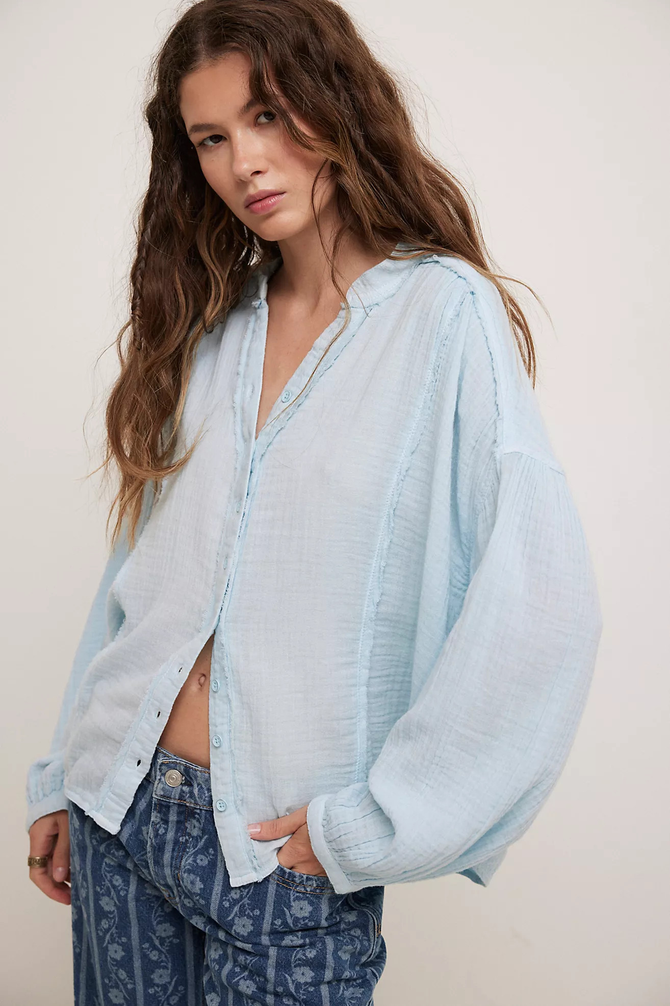 We The Free Valley Double Cloth Shirt | Free People (Global - UK&FR Excluded)
