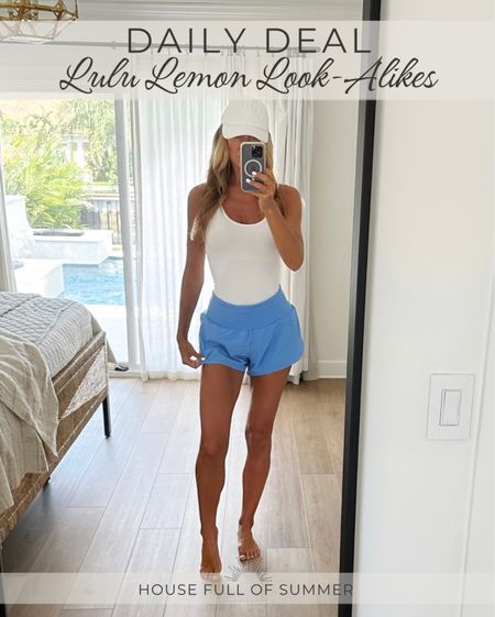 Lulu lemon look alikes 
Athleisure 
Running shorts 
Ponytail hat 
Amazon find
Amazon fashion 

#LTKFitness #LTKunder50 #LTKstyletip