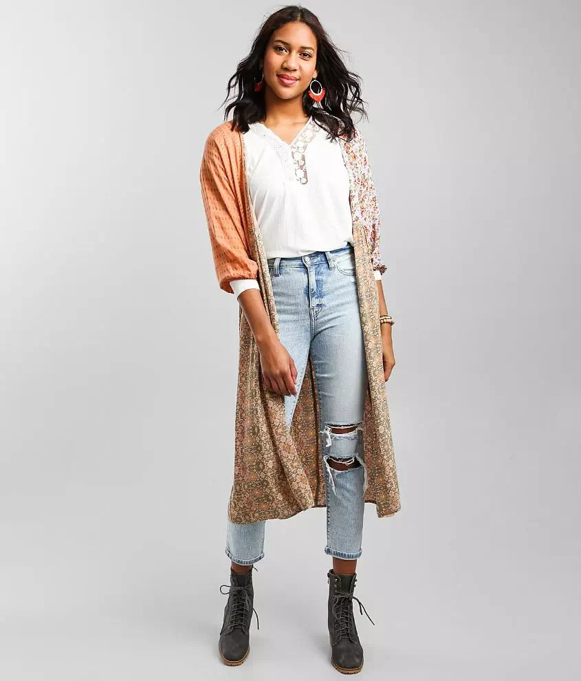 Patchwork Duster Kimono | Buckle