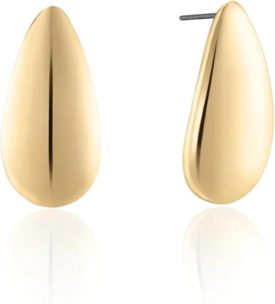 Ettika Gold Earrings For Women. Stud Earrings. Golden Teardrop,18k Gold Plated Earrings. Womens J... | Amazon (US)