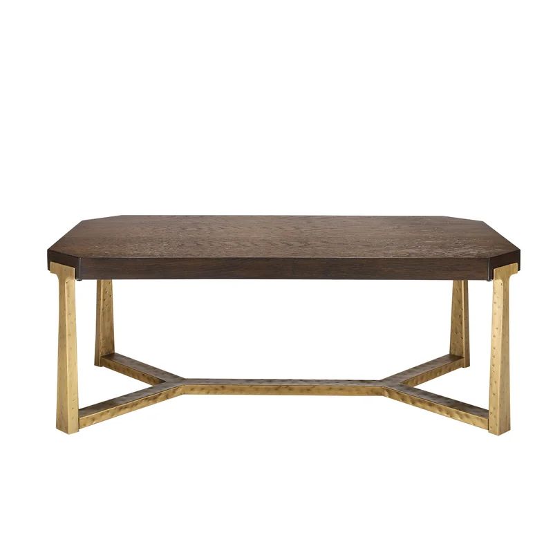 Deliany Mid-Century Wood And Metal Coffee Table | Wayfair North America