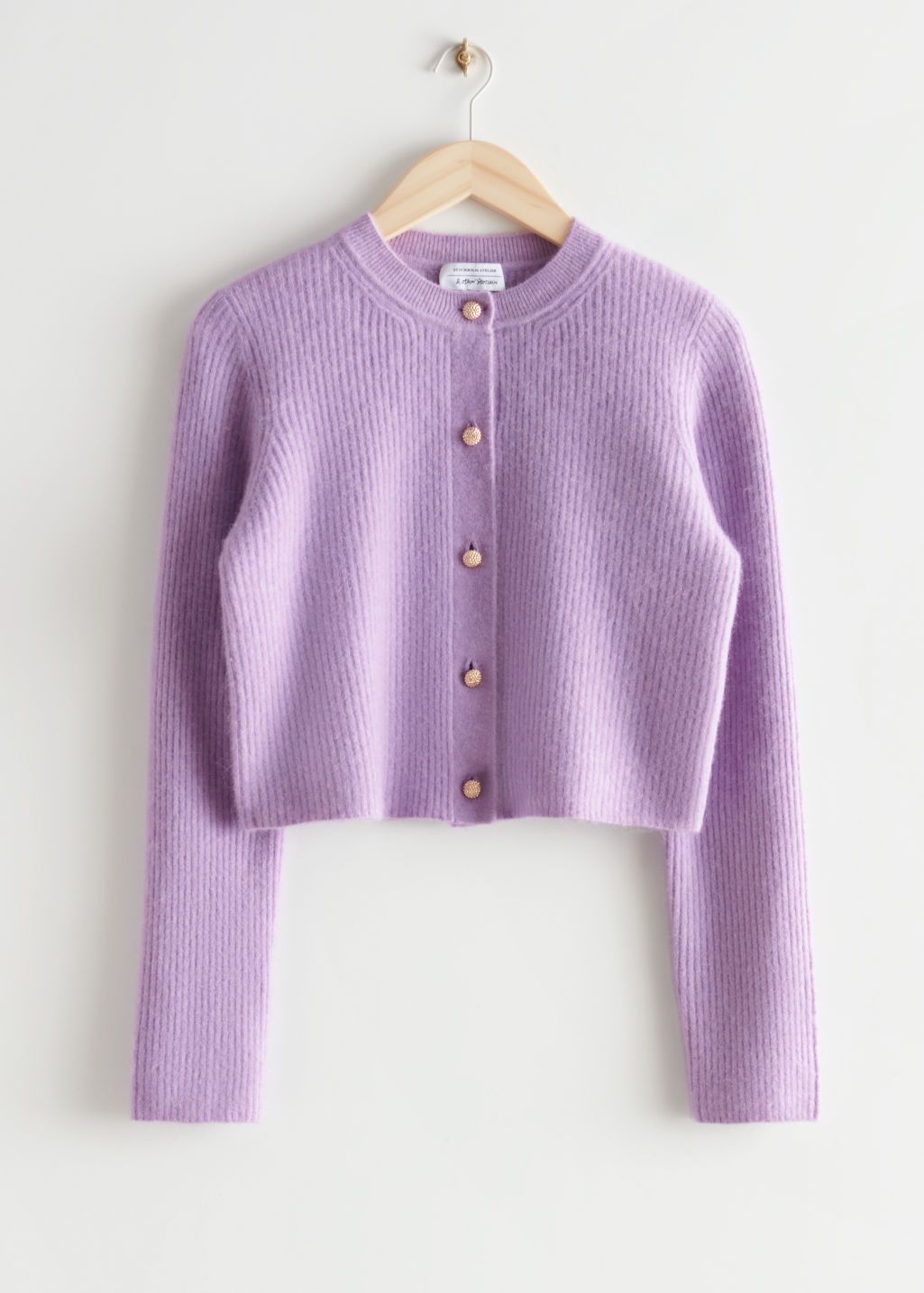 Boxy Knit Cardigan - Purple | & Other Stories (EU + UK)