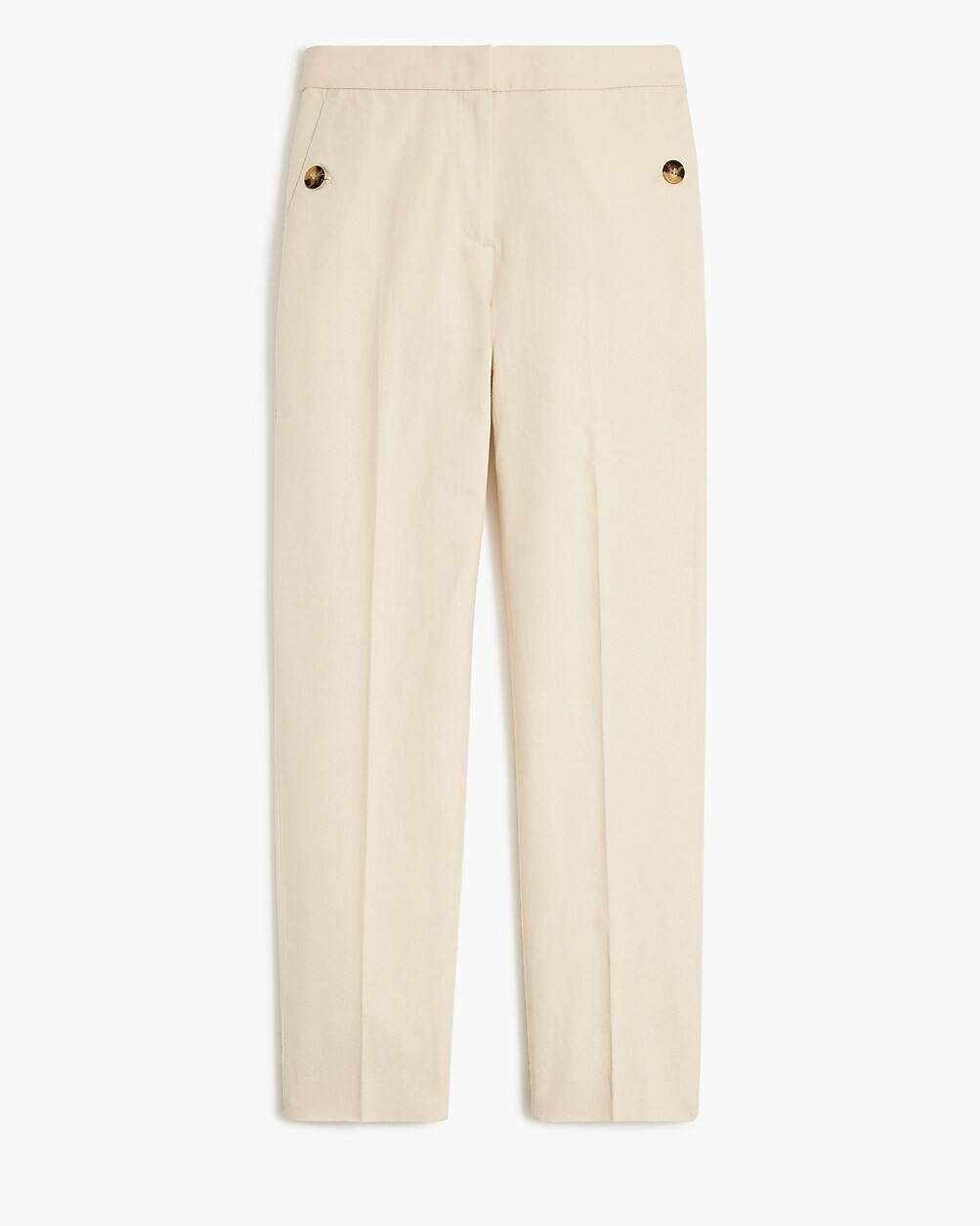 Linen-cotton blend elastic-back sailor pant | J.Crew Factory