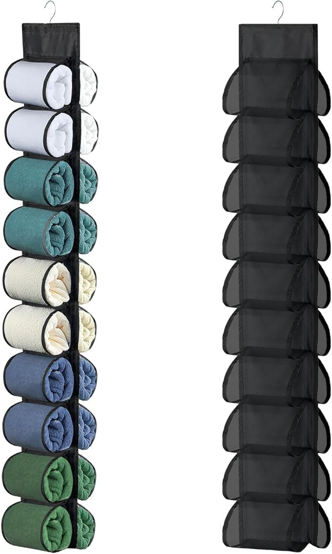 Legging Organizer for Closet Hanging, Hanging Legging Organizer, Legging Storage for Closet, Behi... | Amazon (US)