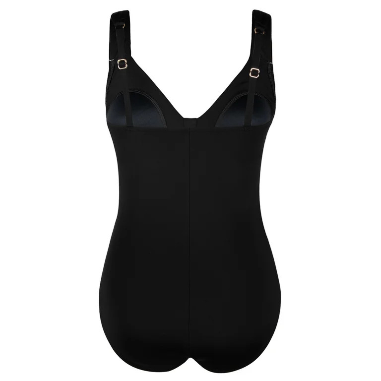 Hilor Women One Piece Bathing Suits Surplice Shirred Swimsuit Tummy Control Swimwear - Walmart.co... | Walmart (US)