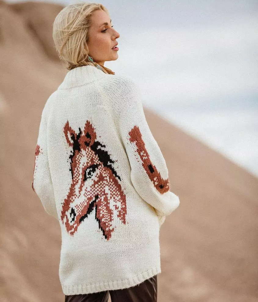 Open Weave Cardigan Sweater | Buckle