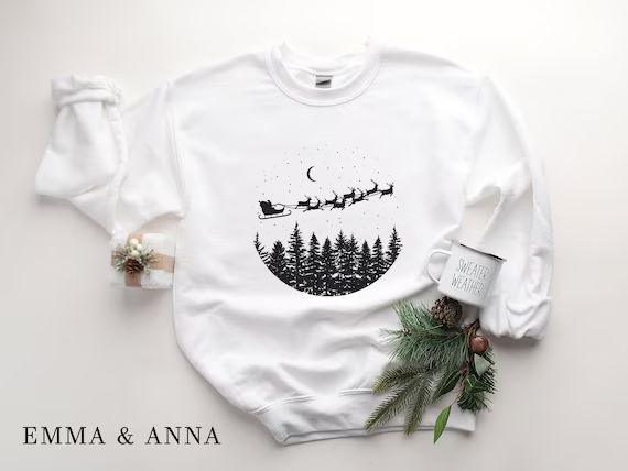 Christmas Sweatshirt for Women Christmas Sweater Winter | Etsy | Etsy (US)