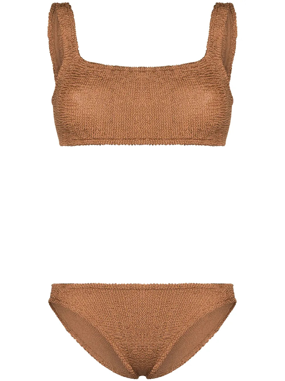 Hunza G Xandra Crinkle Bikini Set - Farfetch | Farfetch Global