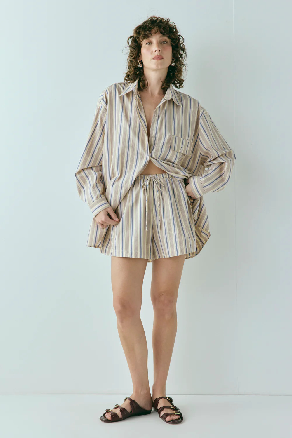 Annika Shorts Butter Stripe | VRG Grl