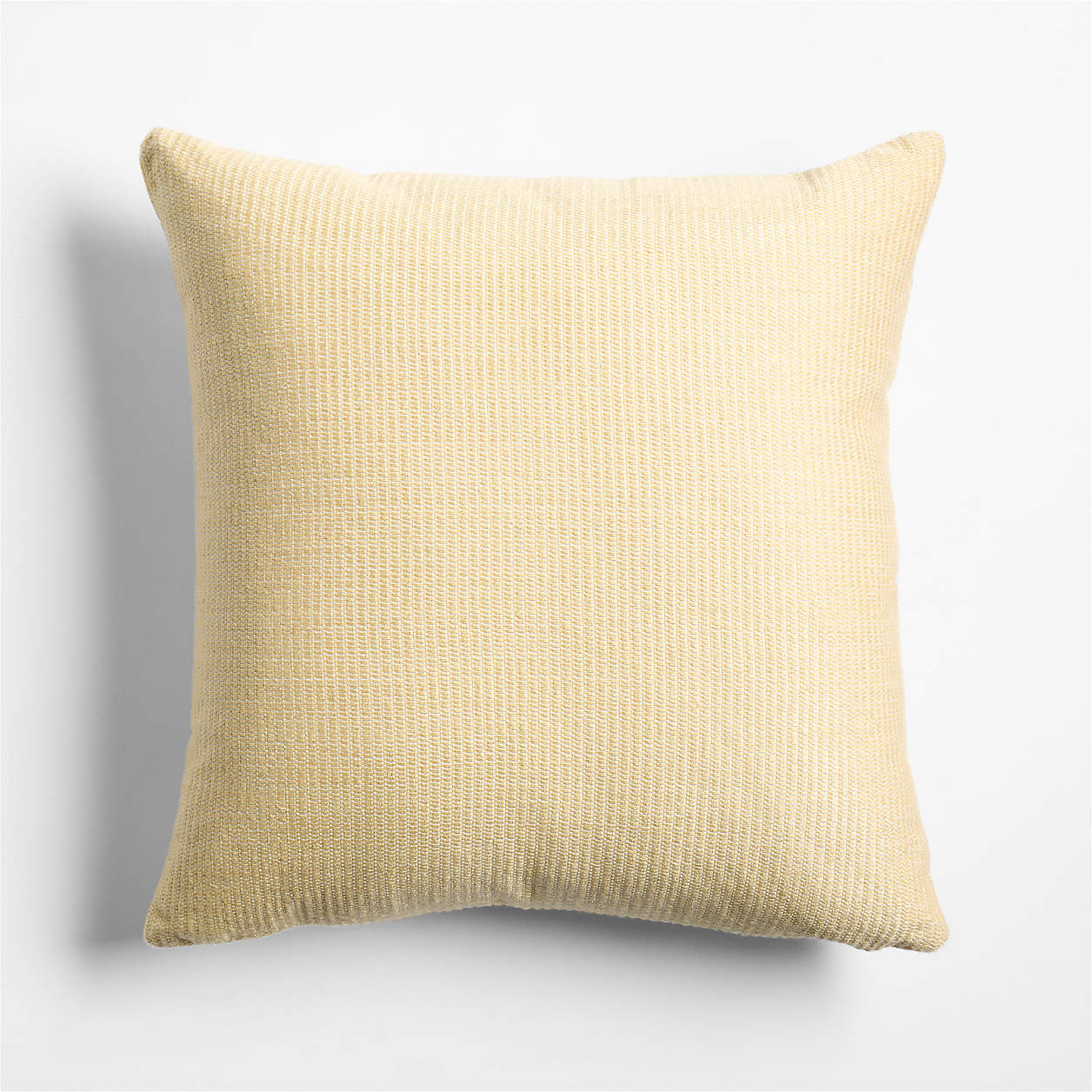 Surya Yellow 20"x20" Soft Textured Indoor/Outdoor Throw Pillow + Reviews | Crate & Barrel | Crate & Barrel