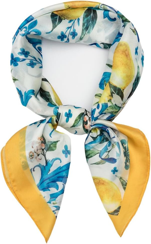 NaSoPerfect Silk Like Scarf Small Square Handkerchief Satin Ribbon Neck Scarfs for Women | Amazon (US)