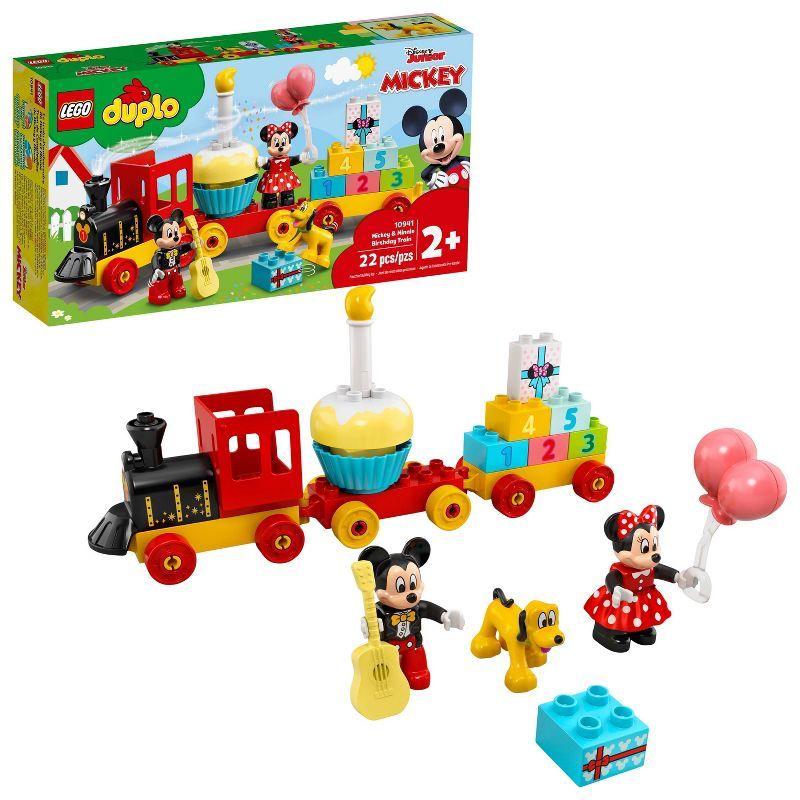 LEGO DUPLO Disney Mickey & Minnie Birthday Train Kids' Birthday Number Train Playset 10941 | Target