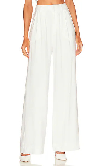 Fabi Wide Leg Pant in White | Revolve Clothing (Global)