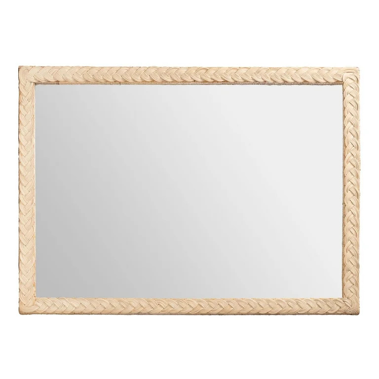 bali & pari Lanica Japandi Mirror, Pale brown | Walmart (US)