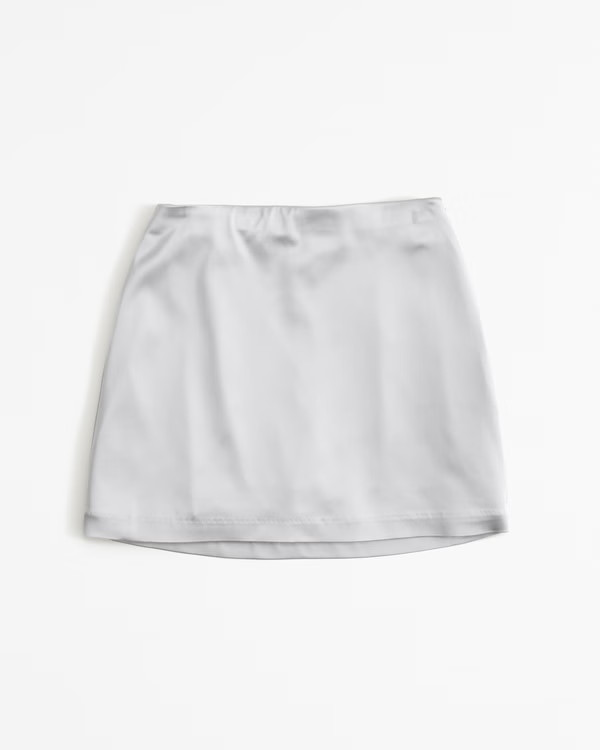 Satin Sculpt Mini Skort | Abercrombie & Fitch (US)