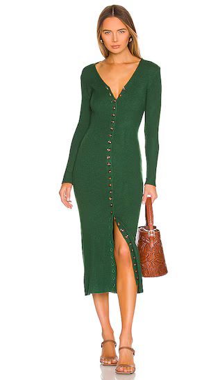 Kavala Sweater Dress in Dark Green | Revolve Clothing (Global)