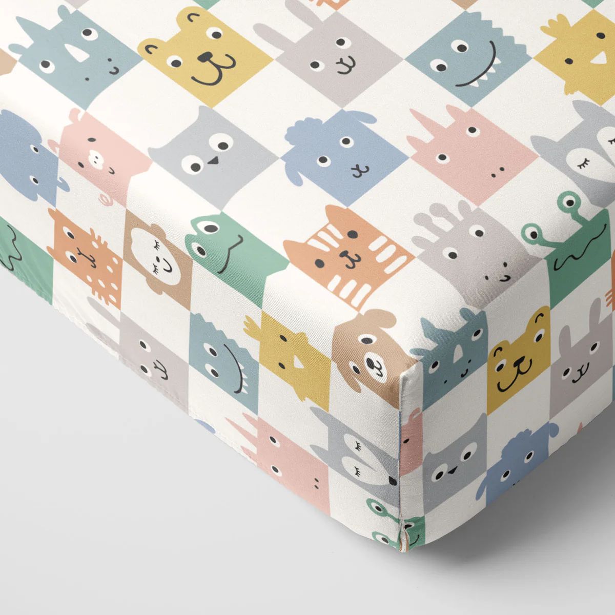 Check Mates Fitted Crib Sheet | Little Sleepies