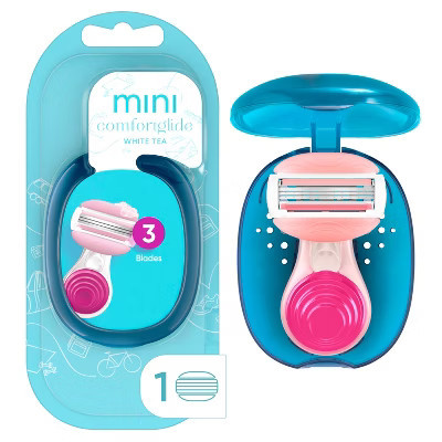Gillette Venus Mini On The Go Women's Razor Handle with 1 ComfortGlide White Tea Scent Blade Refill + 1 Travel Case | Target
