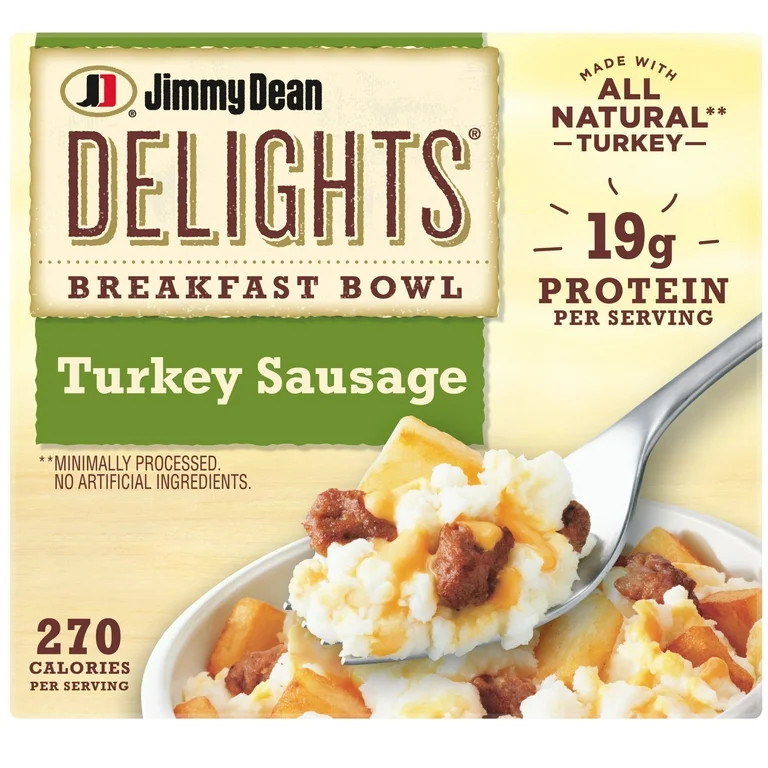 Jimmy Dean Delights Turkey Sausage Breakfast Bowl, 7 oz (Frozen) | Walmart (US)