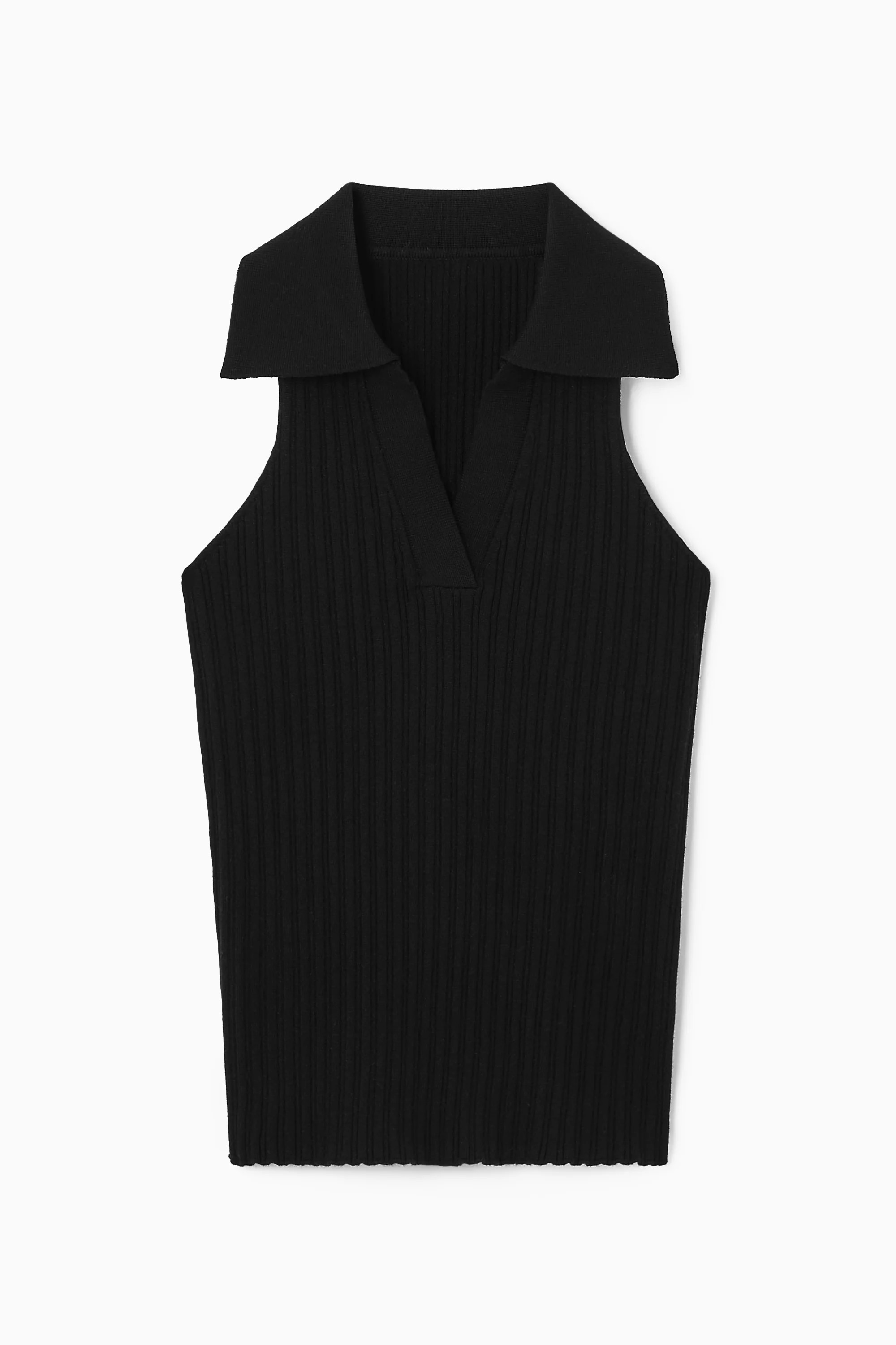 Heath Knit Polo - Black | Victoria Paulsen