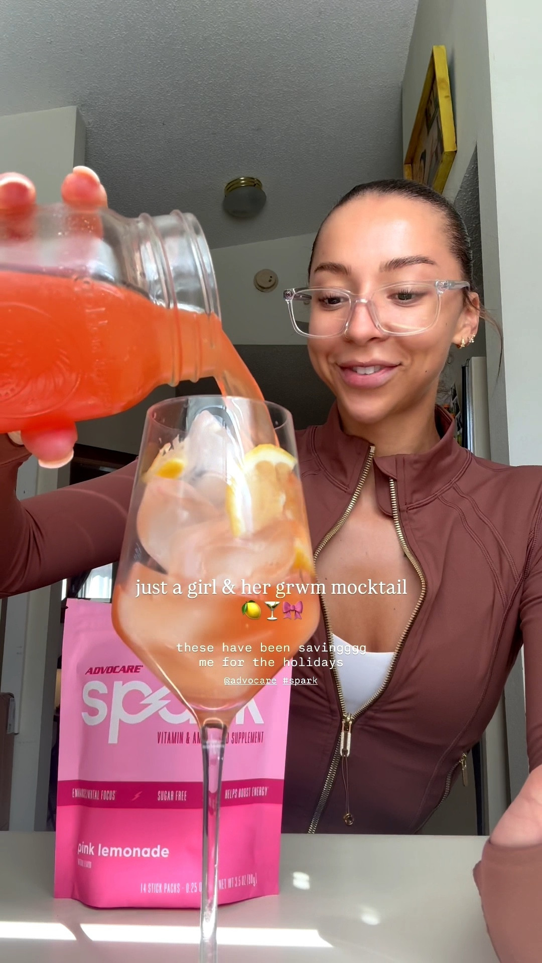 just a girl & her grwm mocktail 🍋🍸 