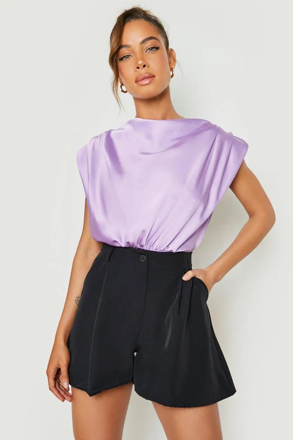 Tailored High Waist Short | Boohoo.com (UK & IE)