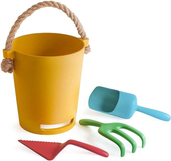 Eco Beach Toy Set for Toddlers & Kids | Biodegradable Natural Bamboo Fiber Sand Toys | Non Plasti... | Amazon (US)