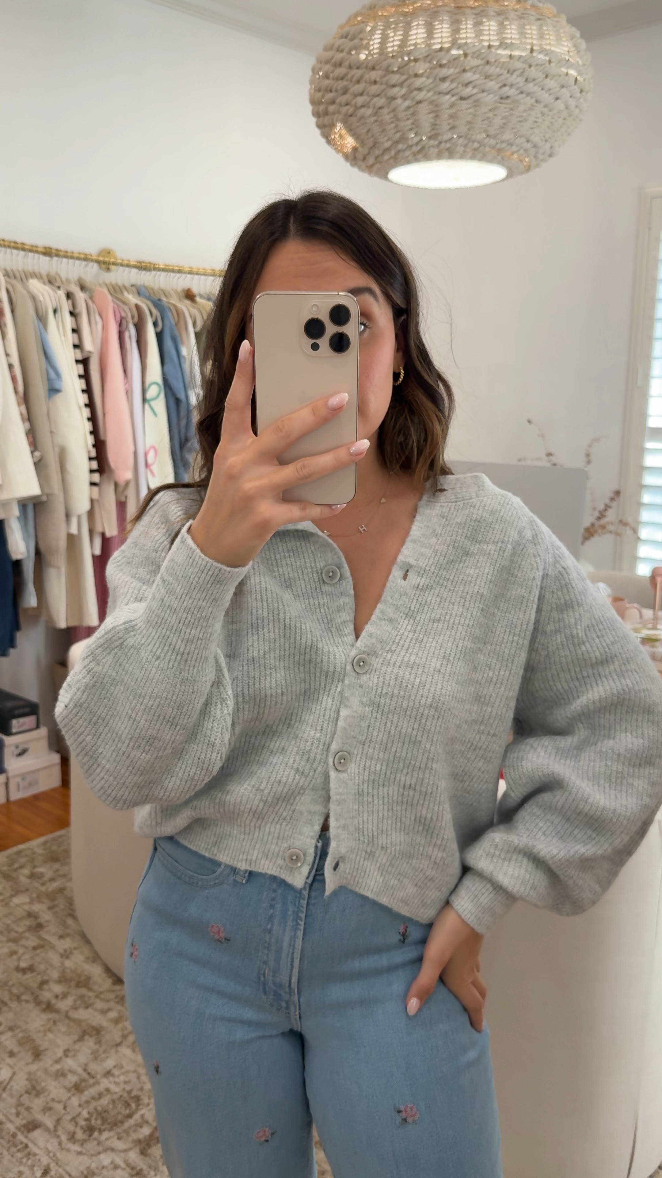 Medium cardigan size 6 regular length jeans!

#LTKFindsUnder50 #LTKFindsUnder100