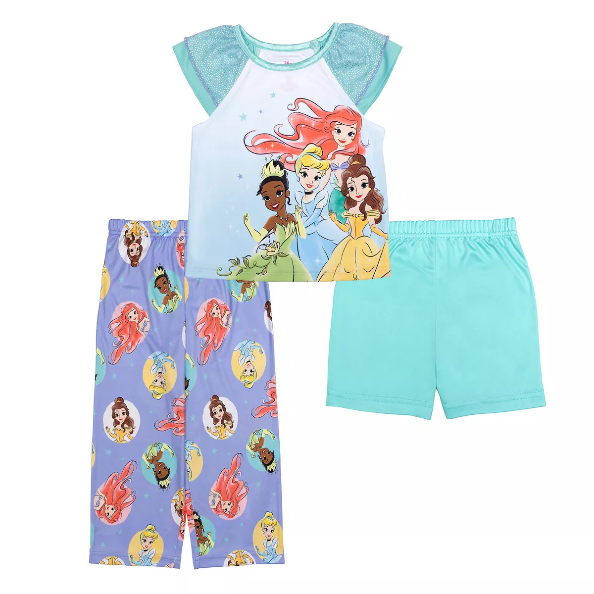 Toddler Girl Disney Princess "Princess Together" Top & Bottoms Pajama Set | Kohl's