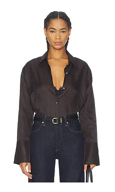Citizens of Humanity Camilia Shirt in Chocolate from Revolve.com | Revolve Clothing (Global)