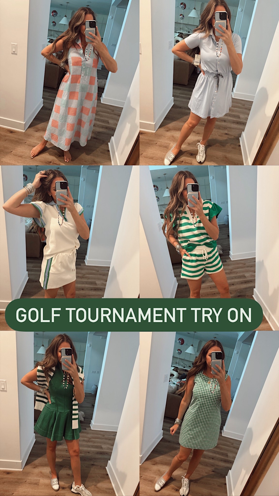 Golf tournament spectator try on! The Players, The Masters golf ideas and what I’m planing to wear! 