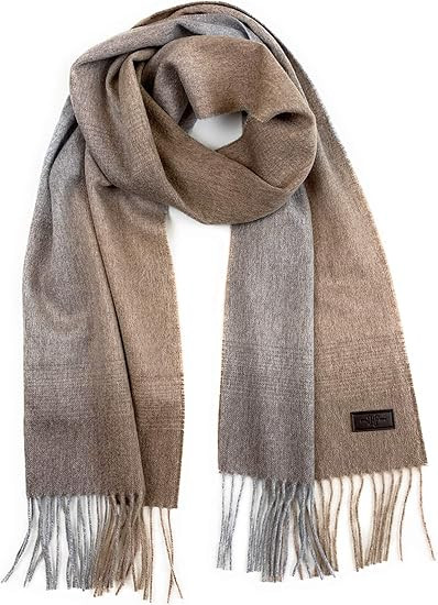 Hickey Freeman Patterned 100% Cashmere Scarf for Men – Ultra-Soft Men’s Winter Scarves, 66-In... | Amazon (US)