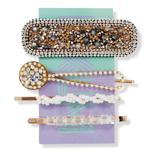 Locks & Mane 'The Piper' Pave Stone Barrette Set | Ulta