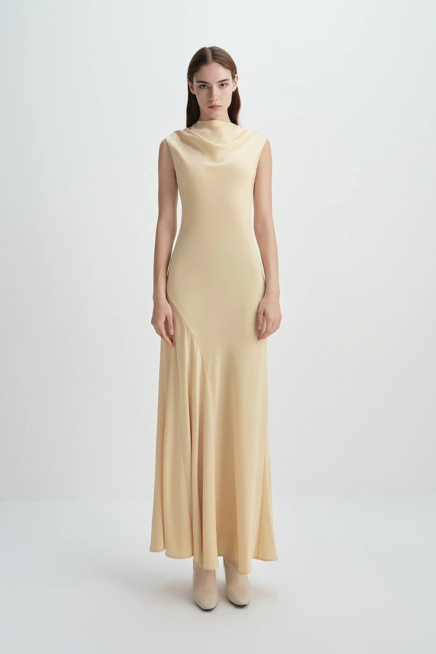 Colette Maxi Dress in Pastel Yellow | Rue Sophie | Rue Sophie