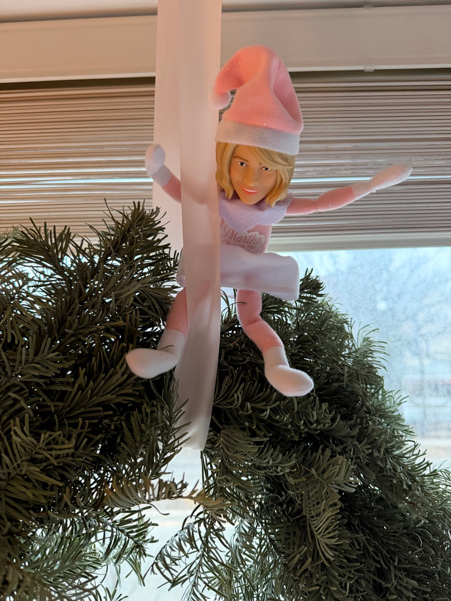 My aunt gave us a Martha on the mantle and I love her!! 😍 she definitely looks like she loves at our house! 💕 she’s half off right now if you want to snag her for next year!! 

Elf on the shelf, Martha Stewart 

#LTKmomlife #LTKGiftGuide #LTKHoliday