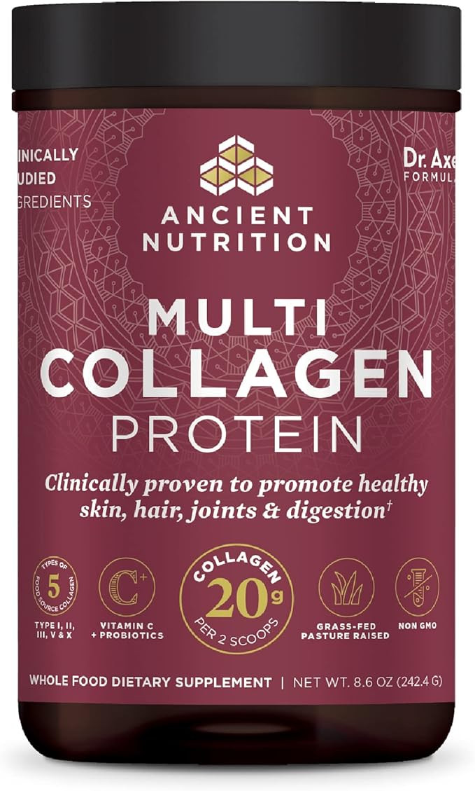 Ancient Nutrition Collagen Powder Protein with Vitamin C and Probiotics, Multi Collagen Protein, ... | Amazon (US)