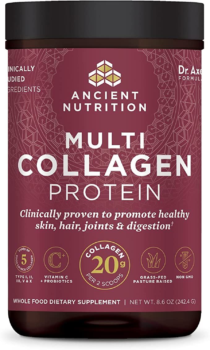 Ancient Nutrition Collagen Powder Protein with Vitamin C and Probiotics, Multi Collagen Protein, ... | Amazon (US)
