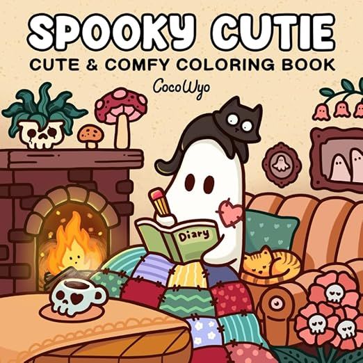 Spooky Cutie: Coloring Book for Adults and Teens Featuring Adorable Creepy Creatures in Cozy Hygg... | Amazon (US)