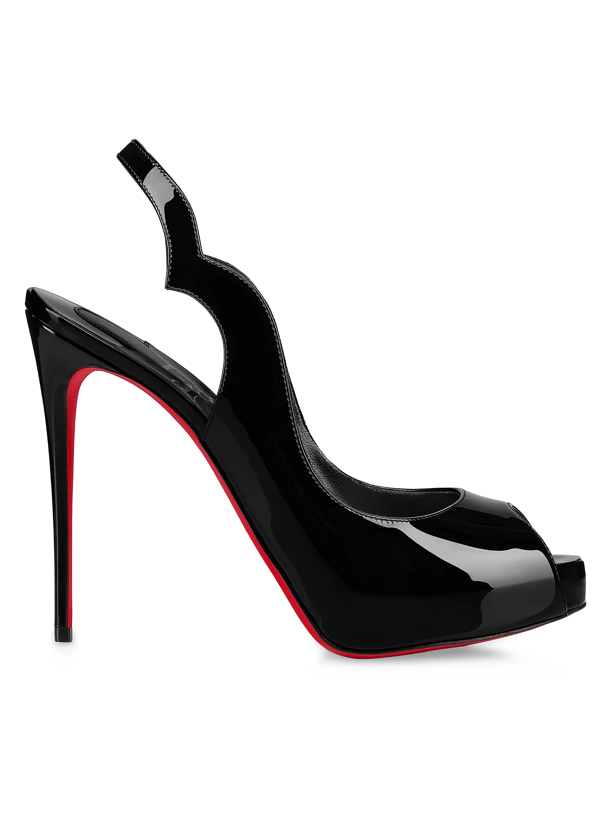 Hot Chick Sling Alta 120MM Patent Leather Heels | Saks Fifth Avenue